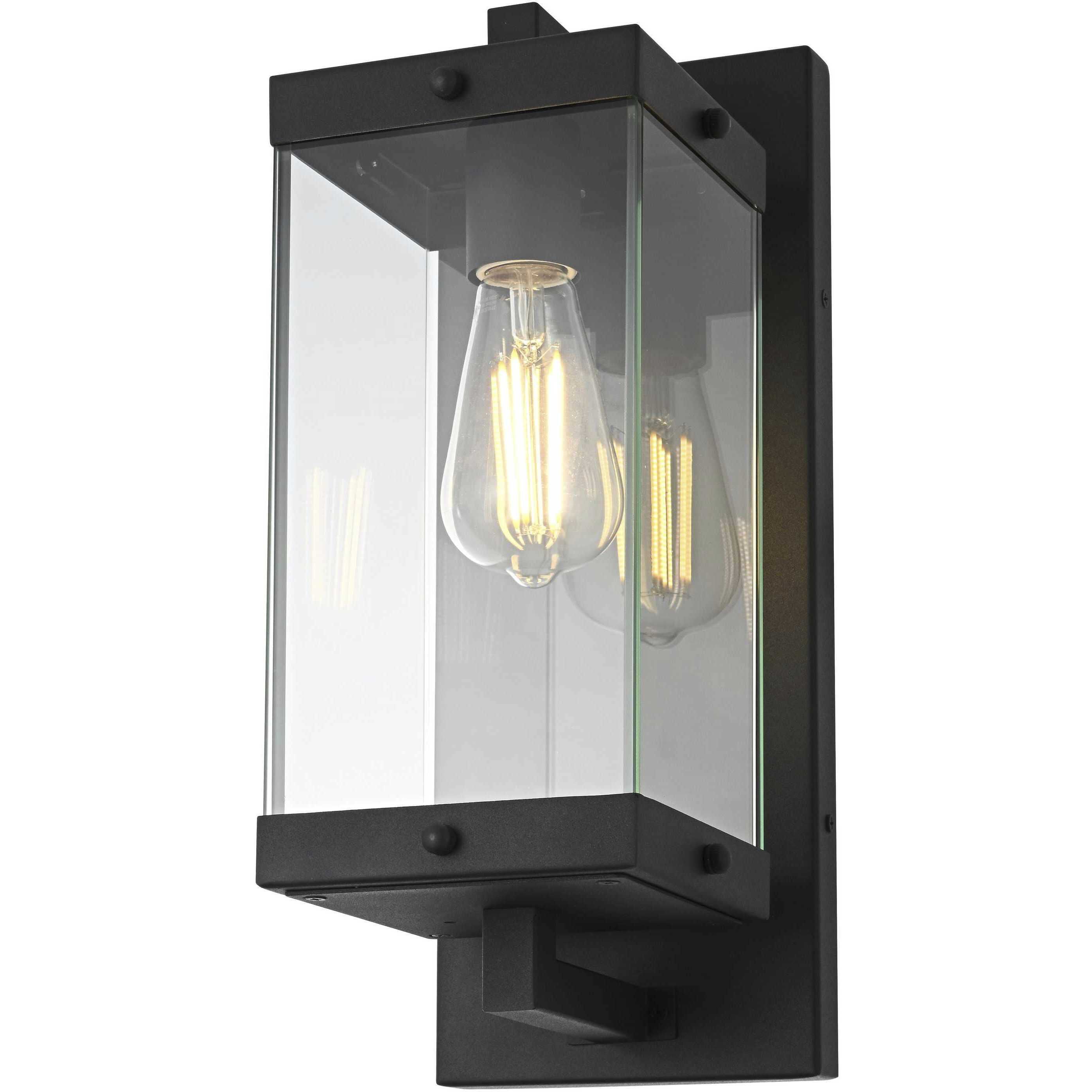 Julien 1 Light 15 inch Black Outdoor Wall Sconce