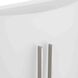 Modern Glass Sconce 2 Light 4 inch Brushed Nickel ADA Wall Sconce Wall Light