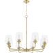 Raymond 8 Light 32 inch Aged Brass Chandelier Ceiling Light