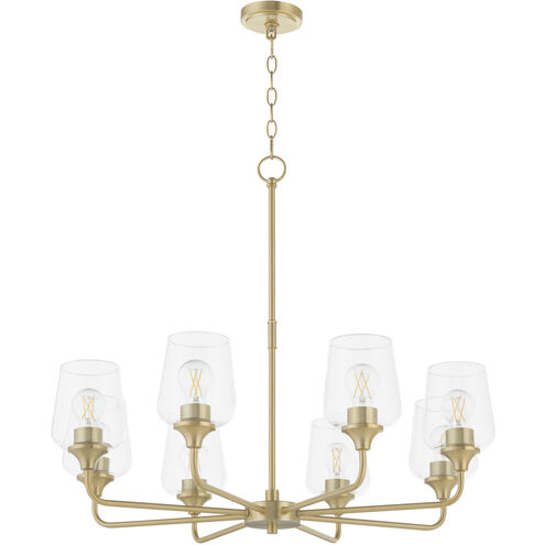Raymond 8 Light 32 inch Aged Brass Chandelier Ceiling Light