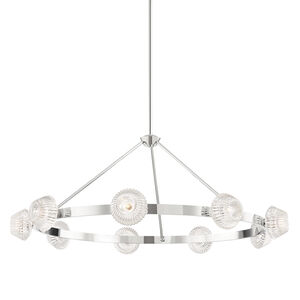 Barclay 9 Light 51 inch Polished Nickel Chandelier Ceiling Light