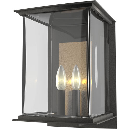 Kingston 2 Light 14.8 inch Coastal Natural Iron and Translucent Soft Gold Outdoor Sconce in Coastal Natural Iron/Translucent Soft Gold, Large