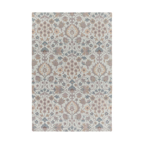 Susan 90 X 60 inch Light Gray/Mauve/Dark Blue/Taupe Rugs, Wool