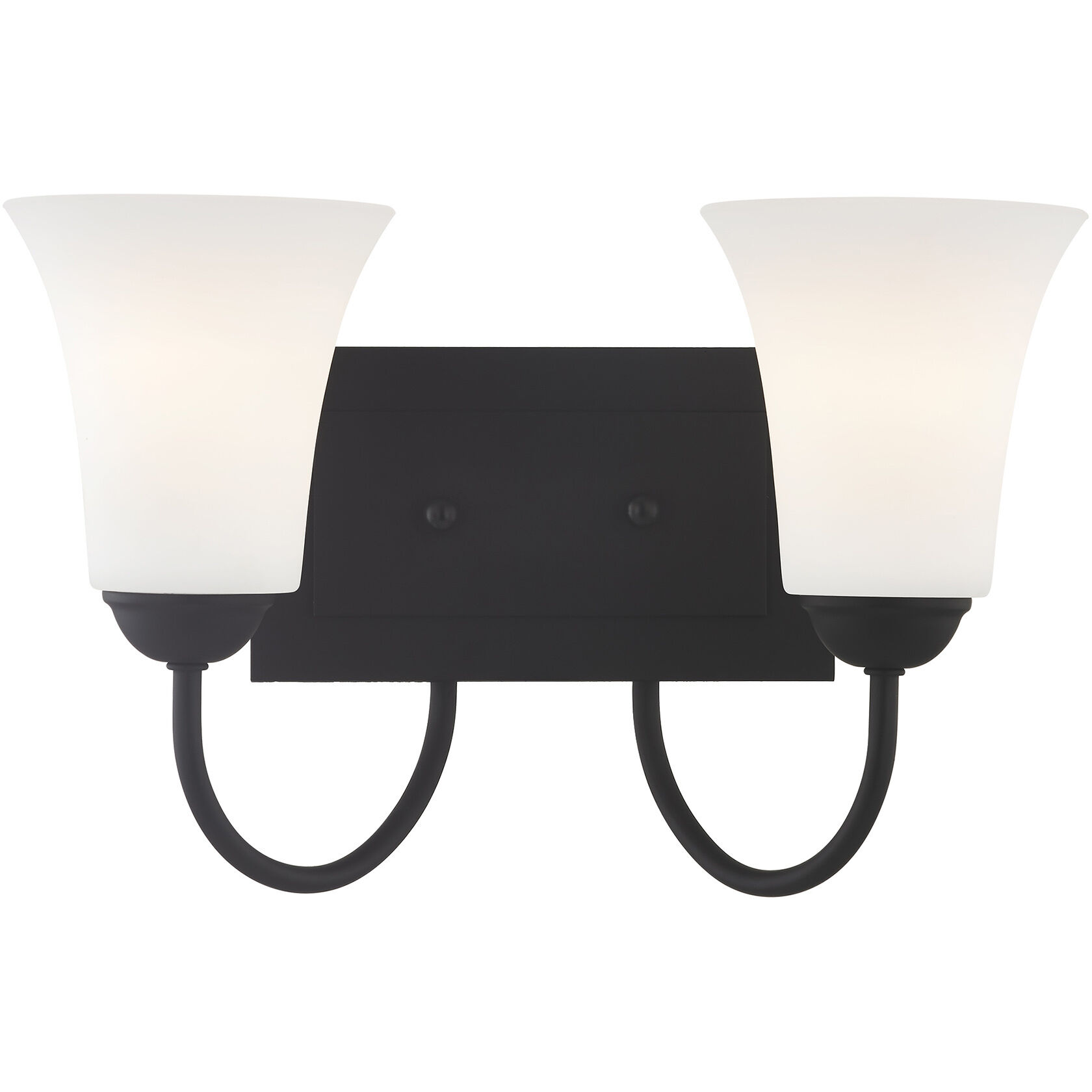 Ridgedale 2 Light 15 inch Black Bath Vanity Wall Light