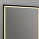 Dusk 36 X 36 inch Black LED Lighted Mirror, Vanita by Oxygen