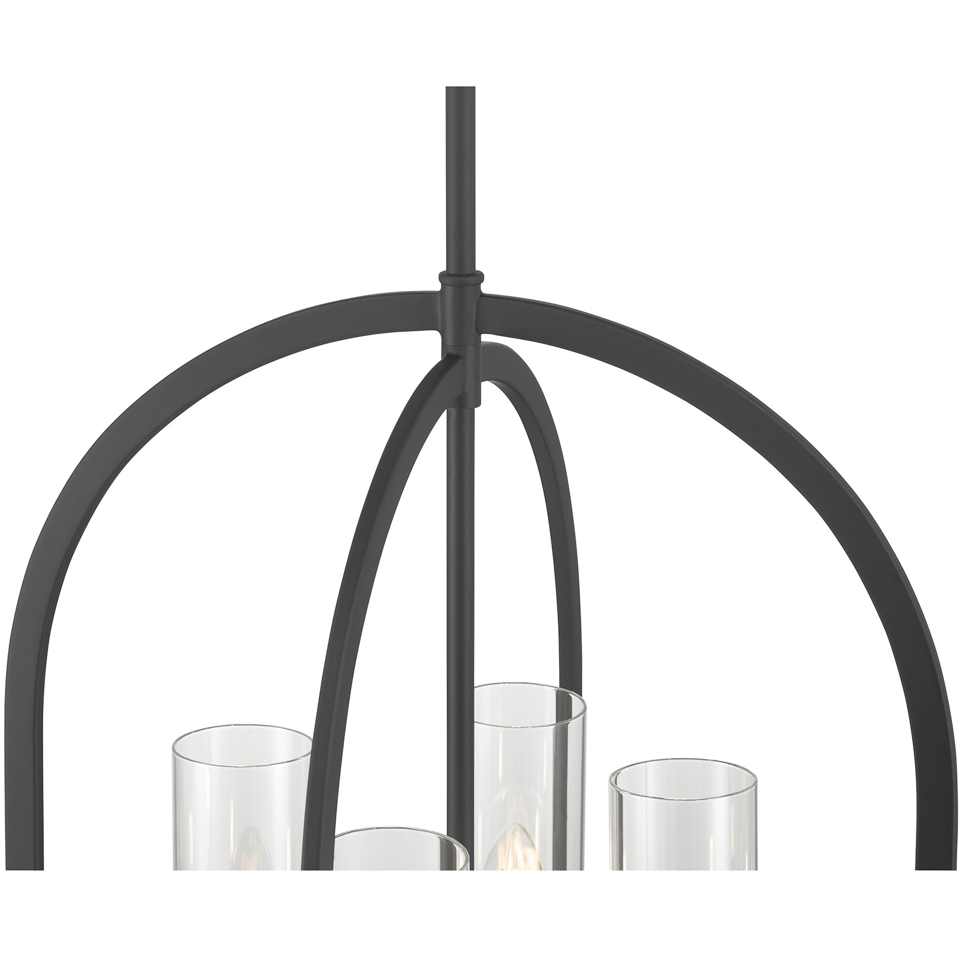 Evandrel 4 Light 16 inch Matte Black Pendant Ceiling Light