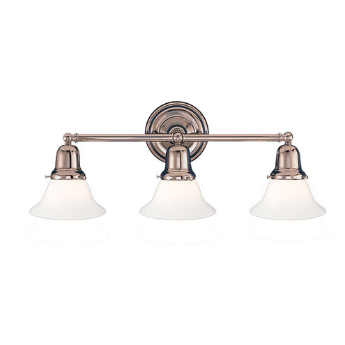 Edison 3 Light 21 inch Polished Nickel Bath And Vanity Wall Light in 415M