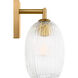 HABLE Serafina 2 Light 16 inch Burnished Brass Bath Vanity Wall Light