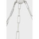 C&M by Chapman & Myers Brighton 9 Light 41.5 inch Aged Pewter Chandelier Ceiling Light in LED