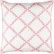Parsons 20 inch Rose, White Pillow Kit