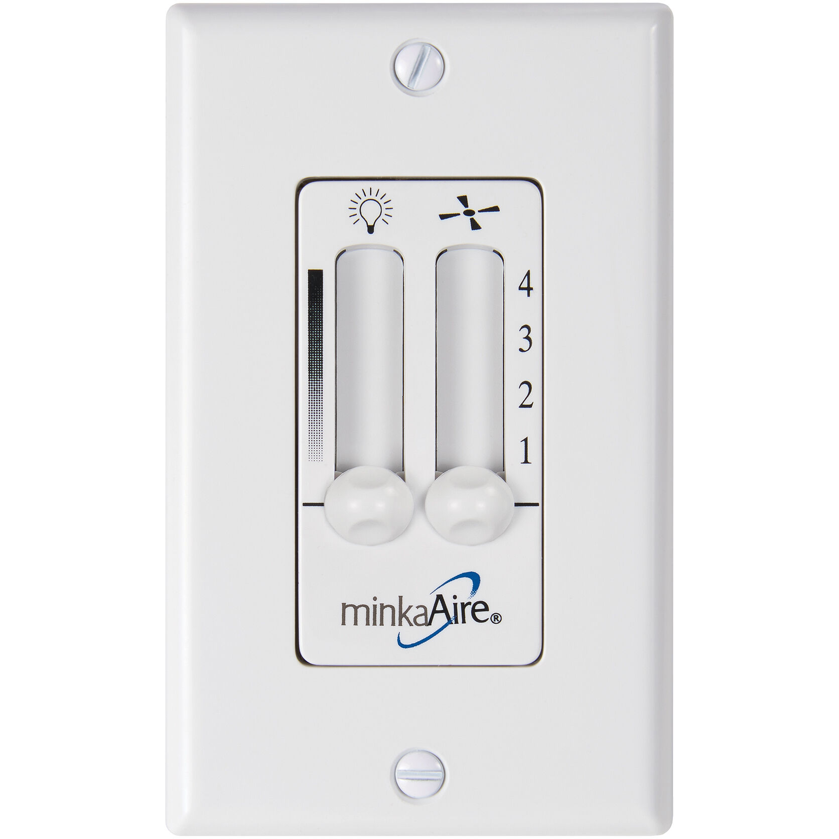 Aire White Wall Mount Fan Control