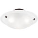 Oasis 3 Light 16 inch Bronze Semi-Flush Mount Ceiling Light