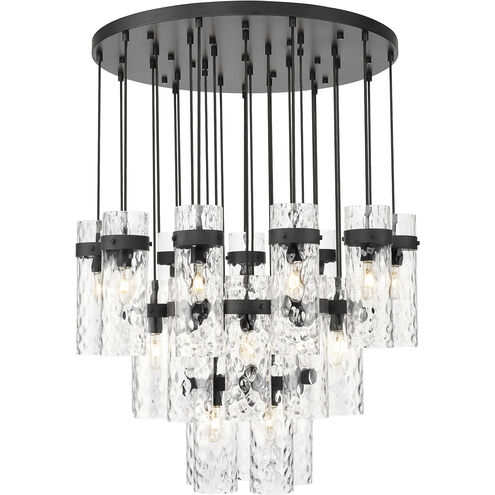 Fontaine 27 Light 39.5 inch Matte Black Chandelier Ceiling Light
