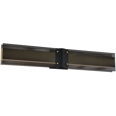 Admiral 1 Light 31 inch Black and Gold Outdoor LED Wall Sconce