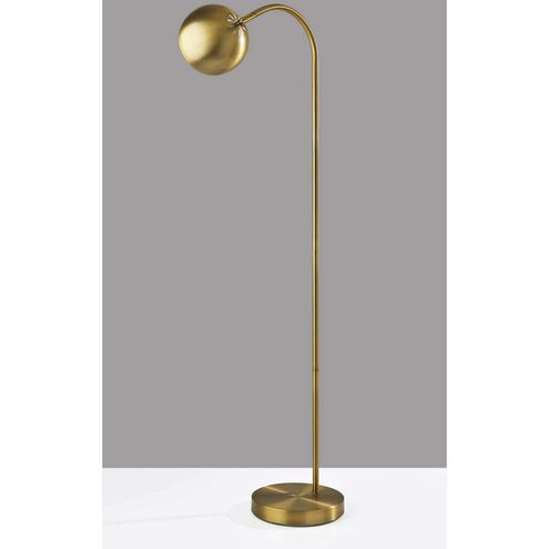 Emerson 59 inch 60.00 watt Antique Brass Floor Lamp Portable Light 