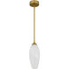 Burnett LED 5 inch Brushed Gold Mini Pendant Ceiling Light
