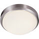 Bliss LED 11 inch Brushed Nickel Flushmount Ceiling Light
