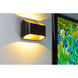 Eclipse LED Wall Sconce Wall Light in Black/Gold