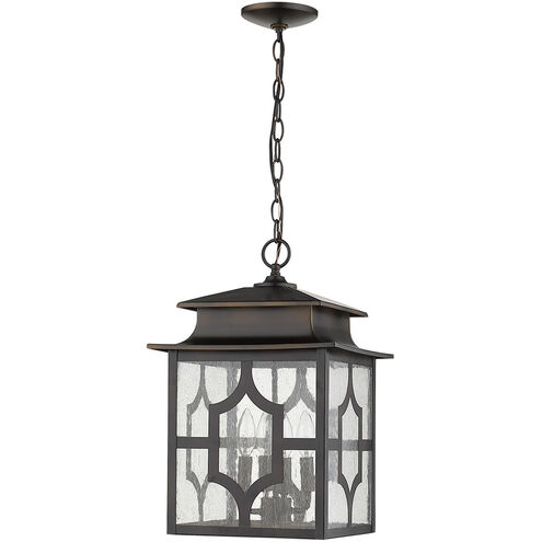 Calvert 4 Light 12 inch Oil-Rubbed Bronze Exterior Hanging Lantern