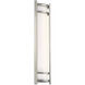 Skyscraper LED 18 inch Stainless Steel Outdoor Wall Light in 3500K, 18in.