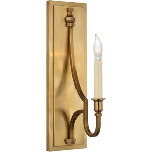 Chapman & Myers Mykonos LED 4.75 inch Antique-Burnished Brass Sconce Wall Light, Medium