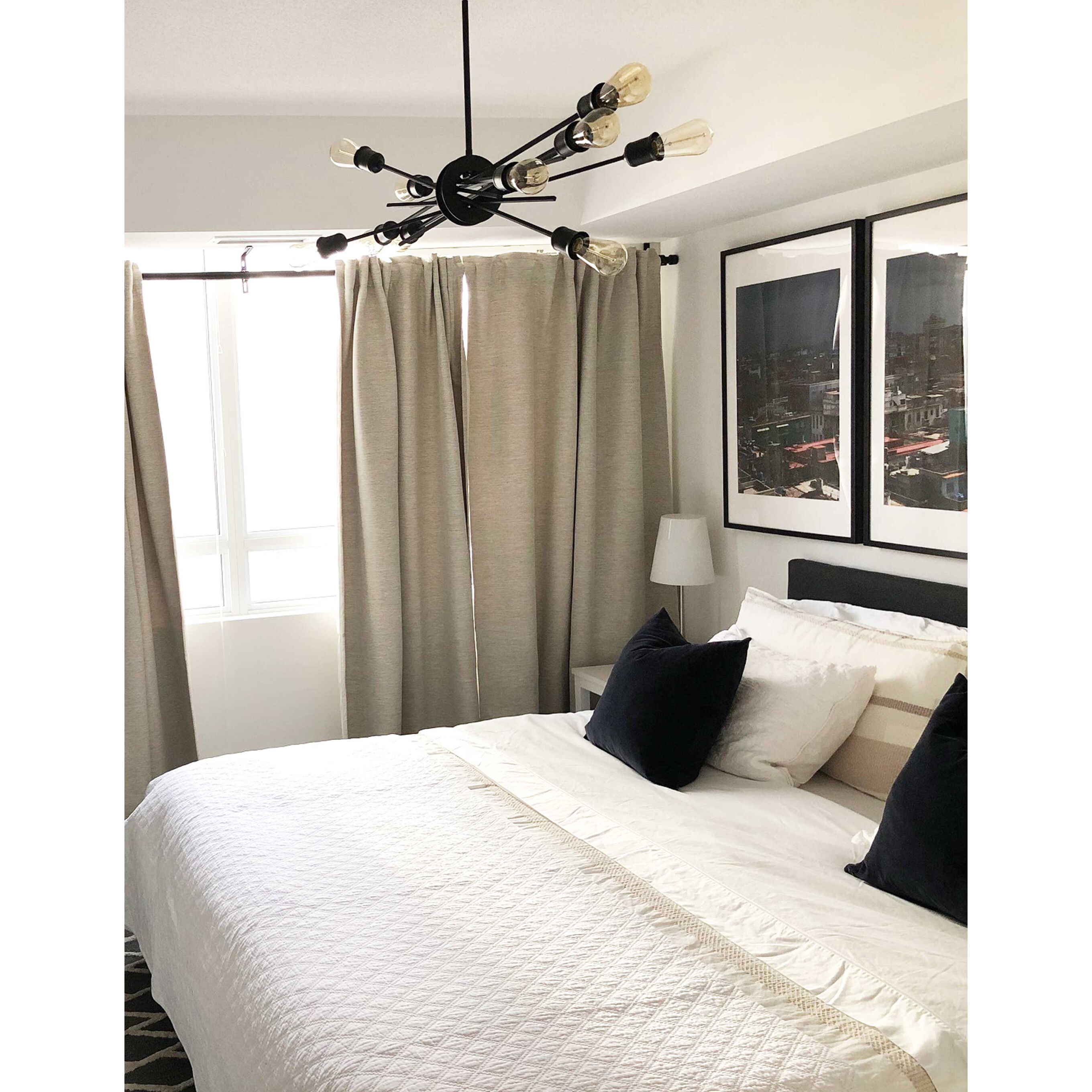 Nebraska LED 17 inch Espresso Horizontal Pendant Ceiling Light