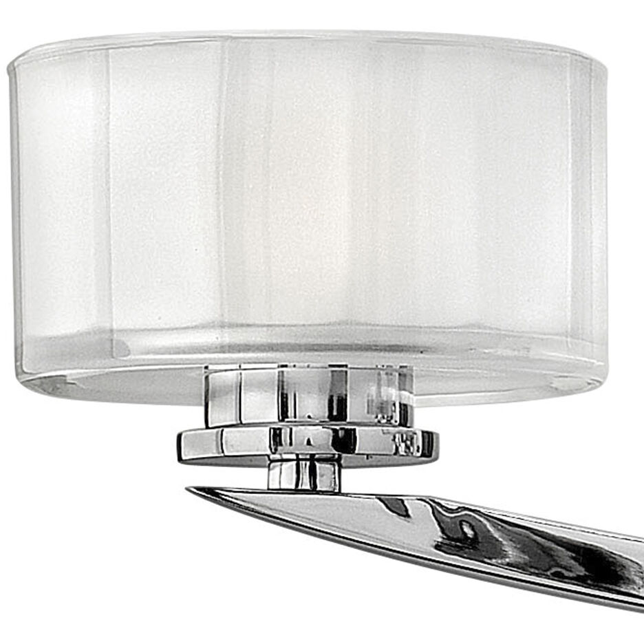 Meridian 4 Light 29 inch Chrome Vanity Light Wall Light 