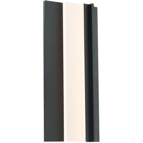 Enigma 1 Light 18 inch Black Outdoor Wall Light in 18in.