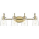 Bristow 4 Light 29 inch Antique Brass Vanity Light Wall Light