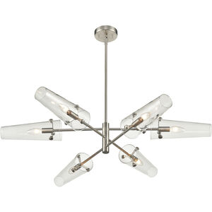 Valante 6 Light 55 inch Satin Nickel Chandelier Ceiling Light