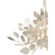 Lunaria 6 Light 34.5 inch Contemporary Silver Leaf Chandelier Ceiling Light, Large