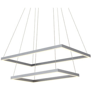 Atria Duo 17.25 inch Silver Chandelier Ceiling Light