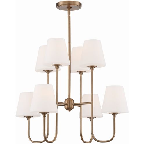 Keenan 8 Light 28 inch Vibrant Gold Chandelier Ceiling Light