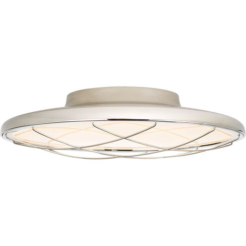 Peter Bristol Dot LED 13.75 inch Polished Nickel Flush Mount Ceiling Light
