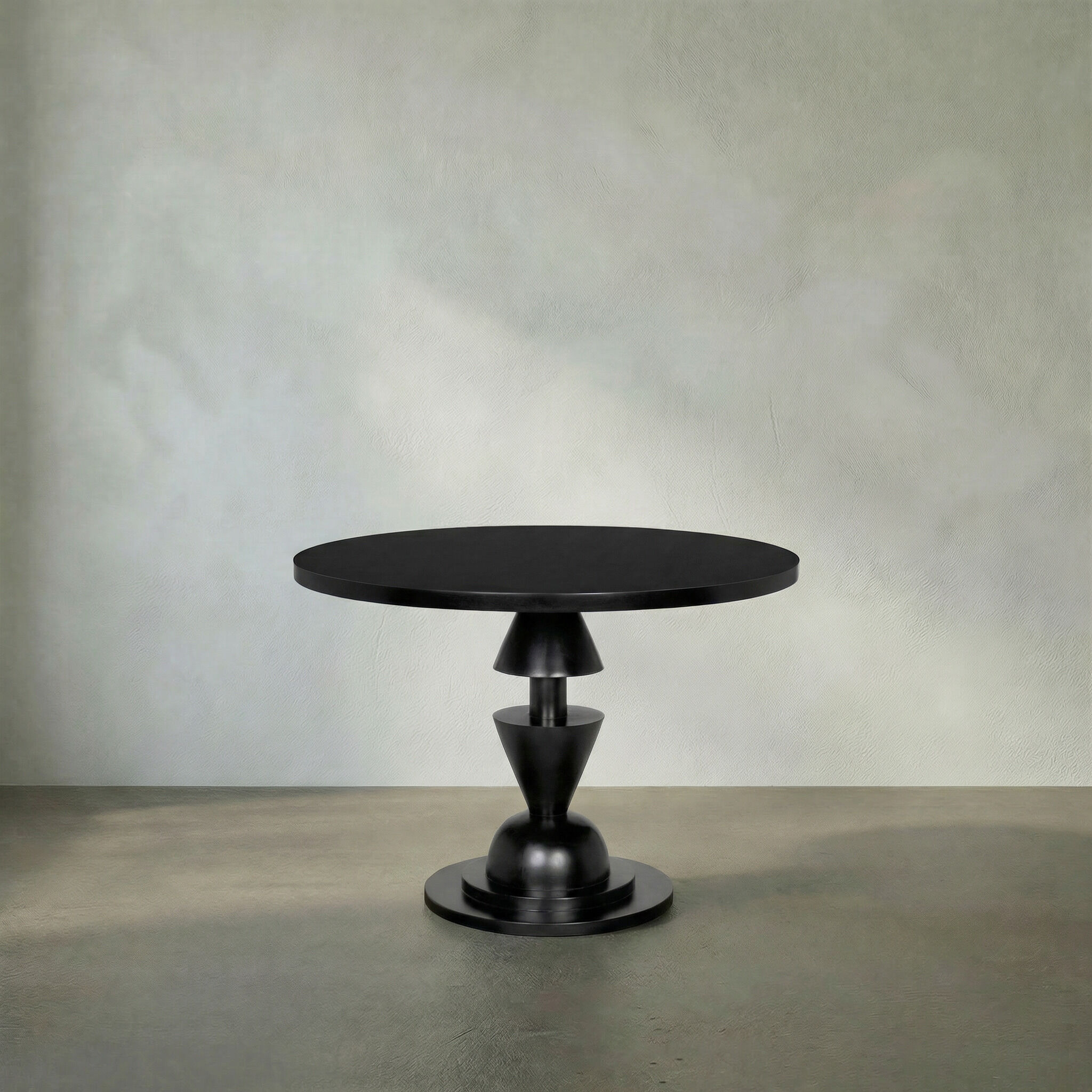 Varick 40 X 40 inch Hand Rubbed Black Dining Table