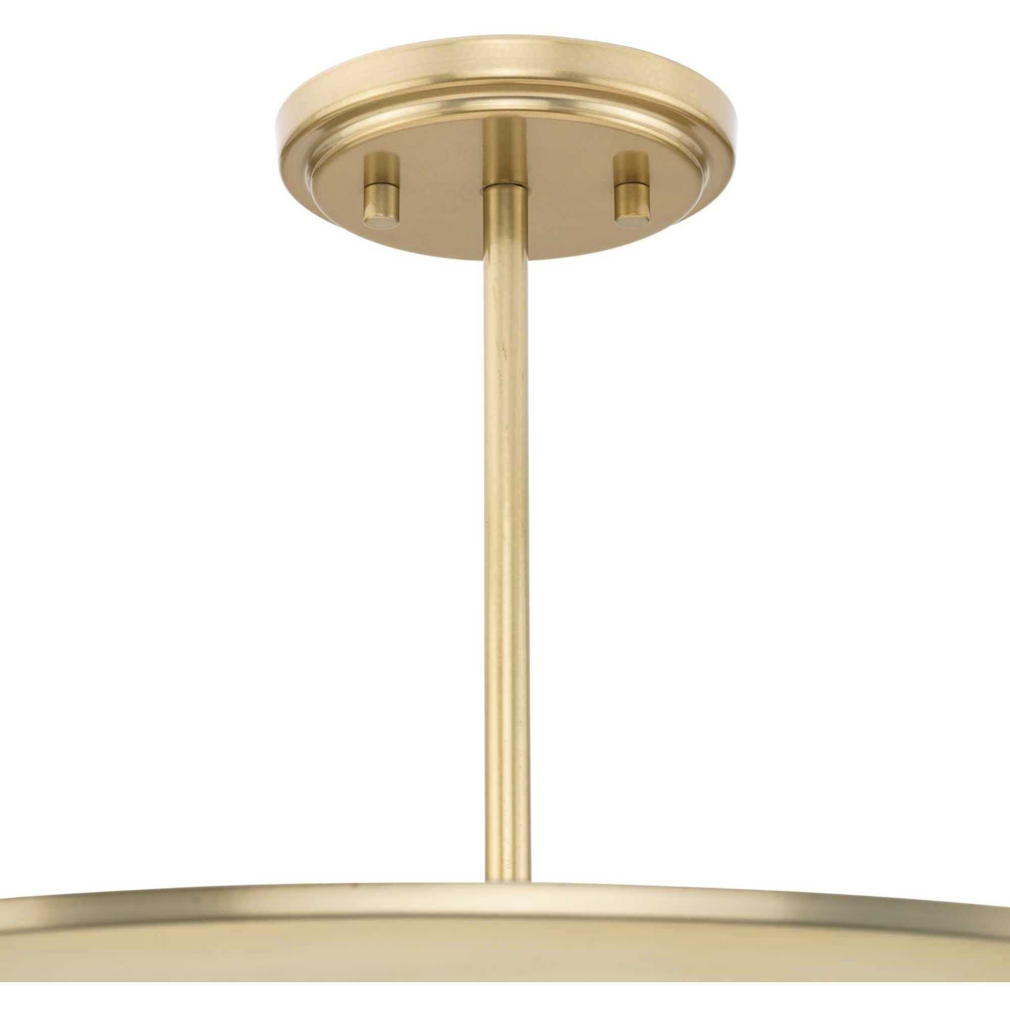 Pinellas 4 Light 25 inch Soft Gold Semi-Flush Mount Ceiling Light, Design Series