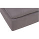 Clay 20 inch Grey Ottoman
