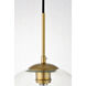Baxter 1 Light 12 inch Brass Pendant Ceiling Light 