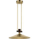 Tenon LED Lacquered Brass Pendant Ceiling Light