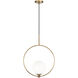 Averley 1 Light 18.13 inch Aged Gold Brass Pendant Ceiling Light