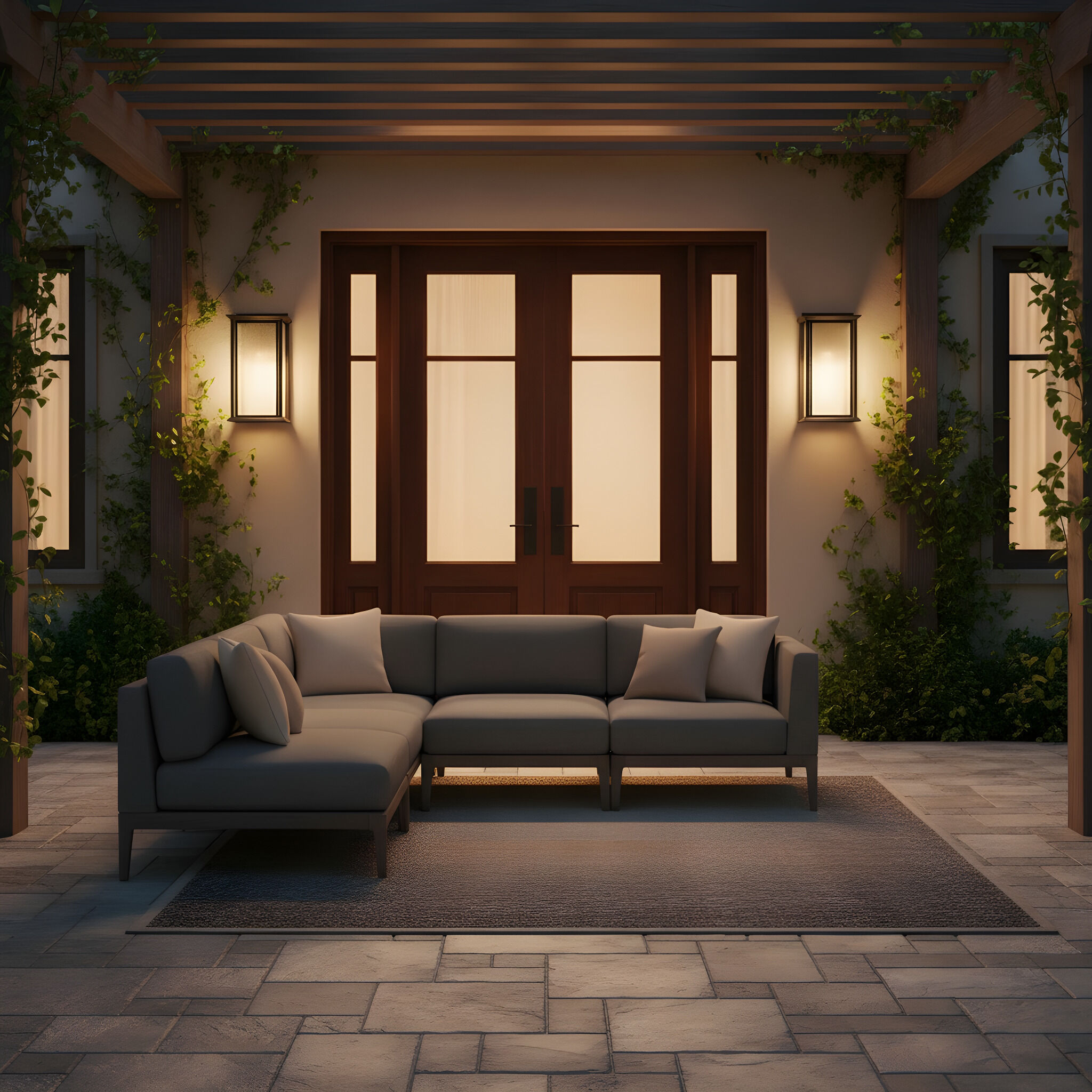 Audley LED 15 inch Antique Bronze Outdoor Wall Lantern in Distressed Seeded Glass, Medium