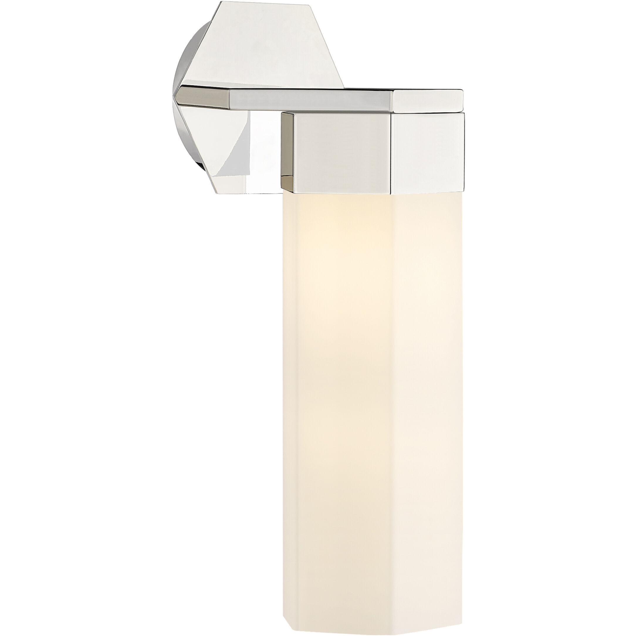 Claverack 1 Light 5 inch Polished Nickel Sconce Wall Light in Matte White Glass