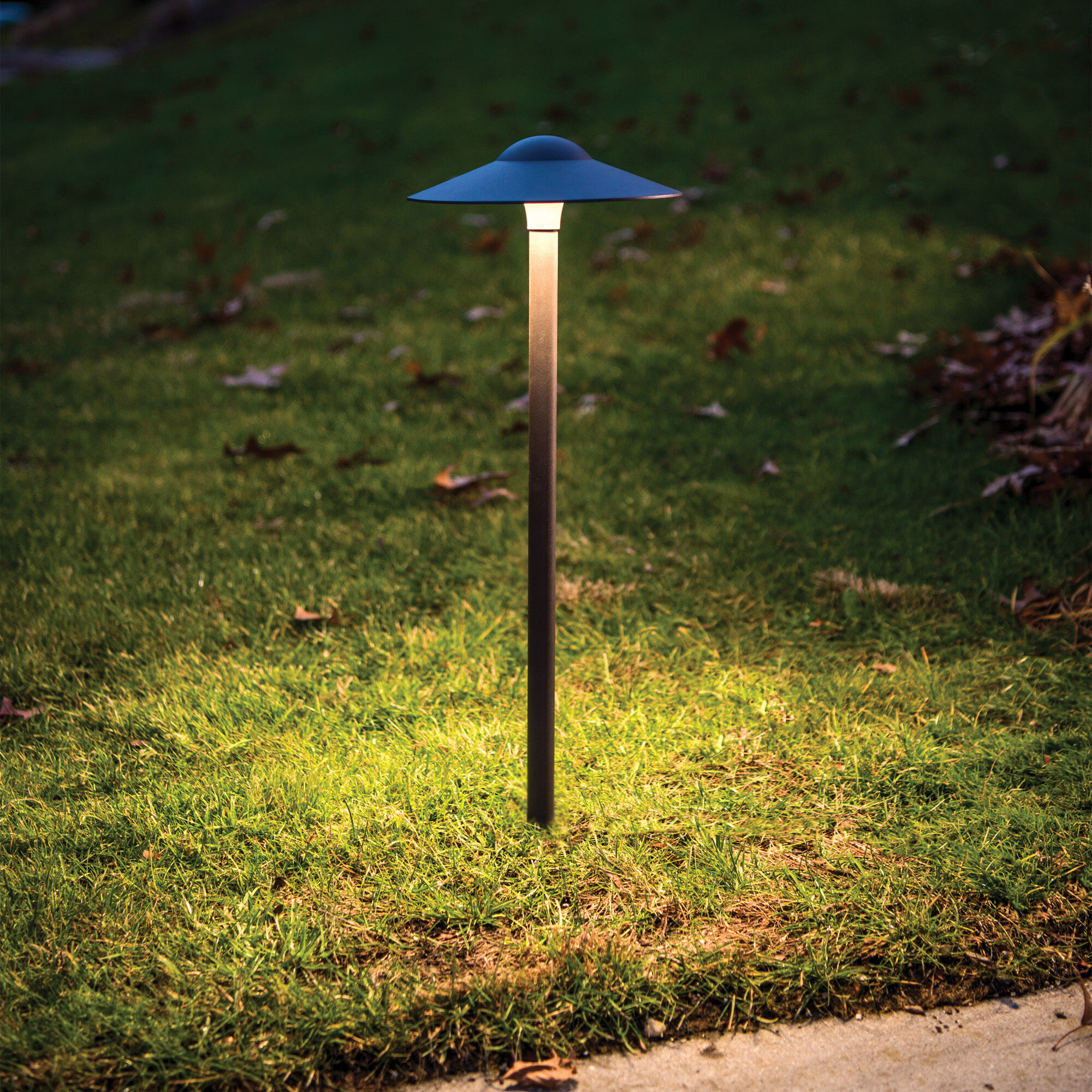 Canopy 12 6.5 watt Bronze Path Lighting in 2700K, Path and Area Light, WAC Landscape