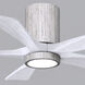 Atlas Irene-5HLK 42 inch Barnwood Tone with Matte White Blades Ceiling Fan in Barn Wood, Flush Mounted