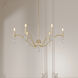 Aureline 6 Light 28 inch Aged Silver Chandelier Ceiling Light