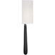 Jori Bath Wall Light in Aged Brass and Matte Black