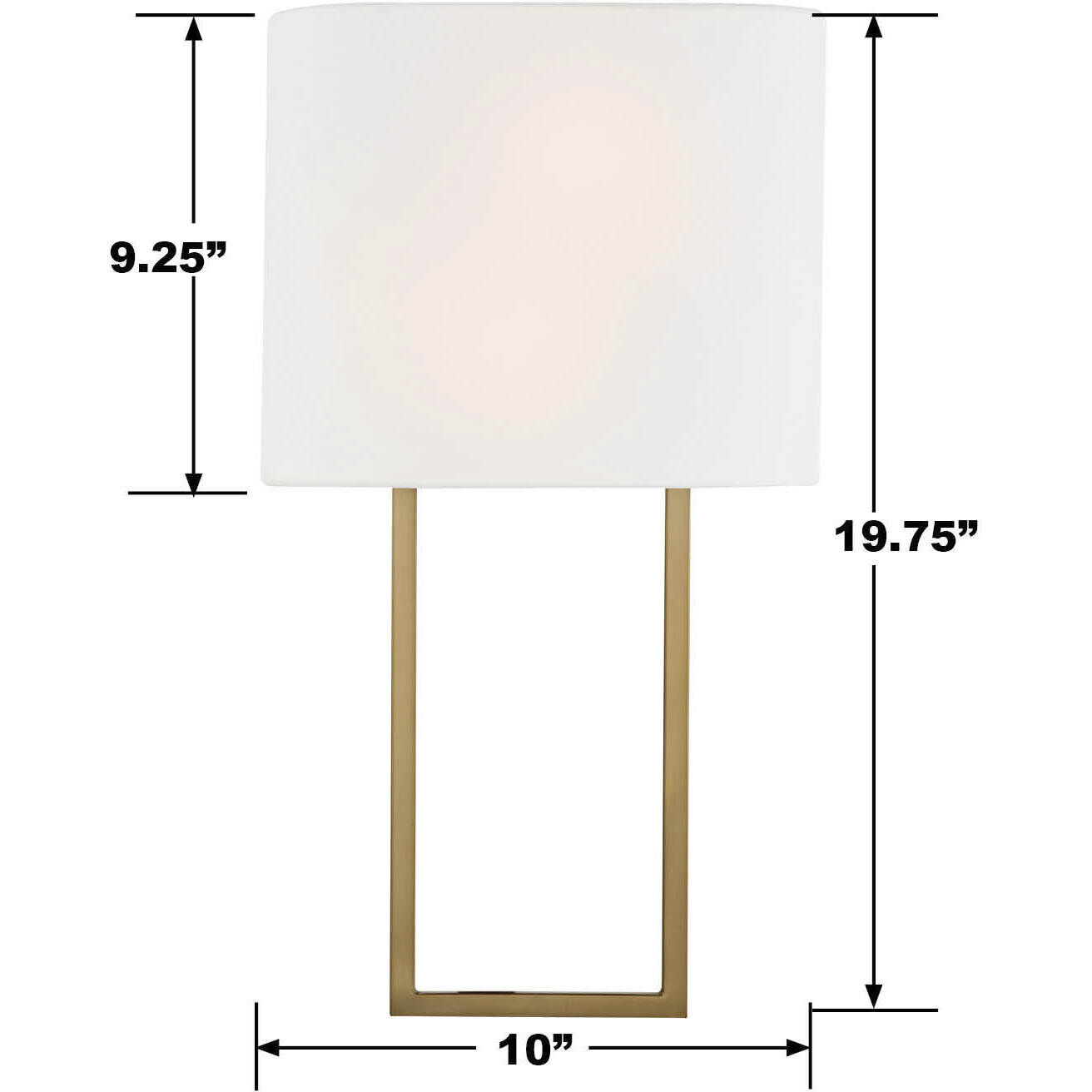 Pomfret Sconce Wall Light in Gold