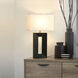 Julie 30 inch 23.00 watt Ebony and Weathered Brass Standing Table Lamp Portable Light