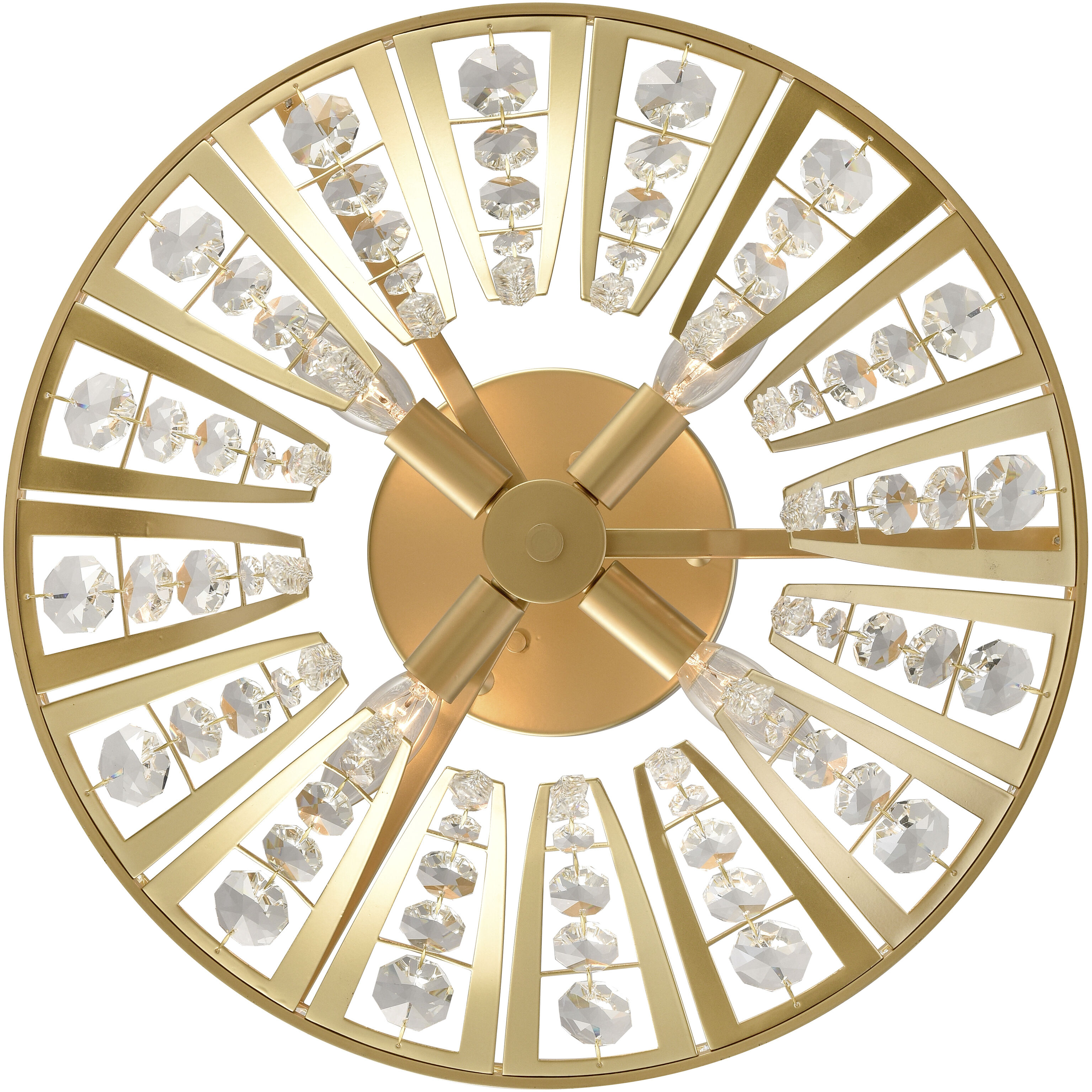 Fantania 4 Light 18 inch Champagne Gold Chandelier Ceiling Light