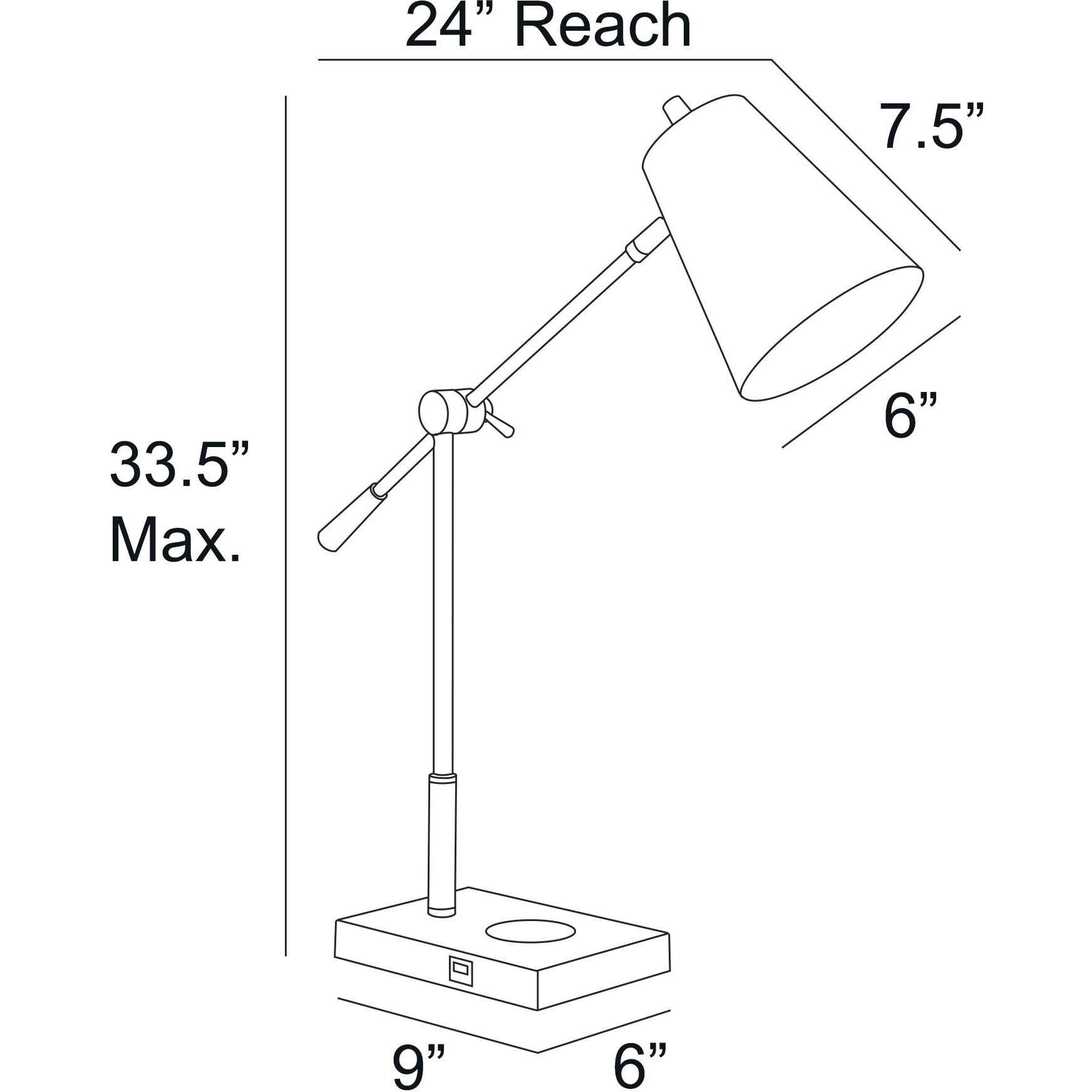 Salma 30 inch 60.00 watt Brass Table Lamp Portable Light